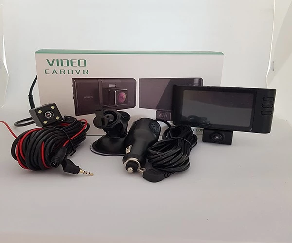 Videoregistrator CarDVR WDR FULL HD 3 Kamerali 1080P SD 505-3